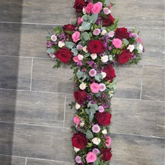 Floral  cross 3ft